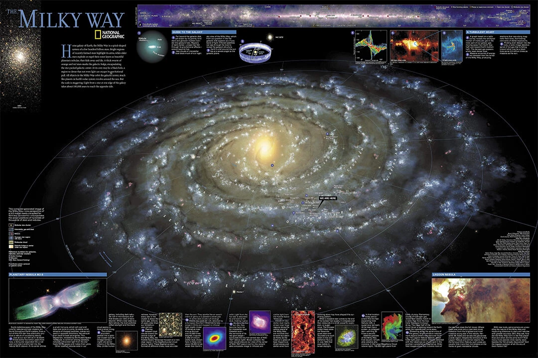 The Solar System Space Universe Learning Stars Wall Art Home - POSTER 20"x30"
Opens in a new window