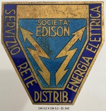 MILANO SOCIETÀ EDISON SERVIZIO RETE ENERGIA ELETTRICA DIST. DIPENDENTI 1900 CA.