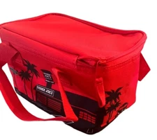 Trader Joe's Mini Insulated Cooler Tote Bag Red Limited Edition Holiday 1.5 Gal