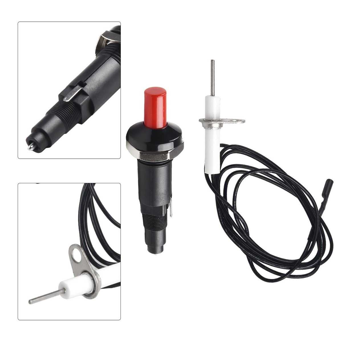 Sourcing Map Zündkabel-Set – 3 Stück, 600 Mm, Mit Keramik-Elektroden Für Gasgrill