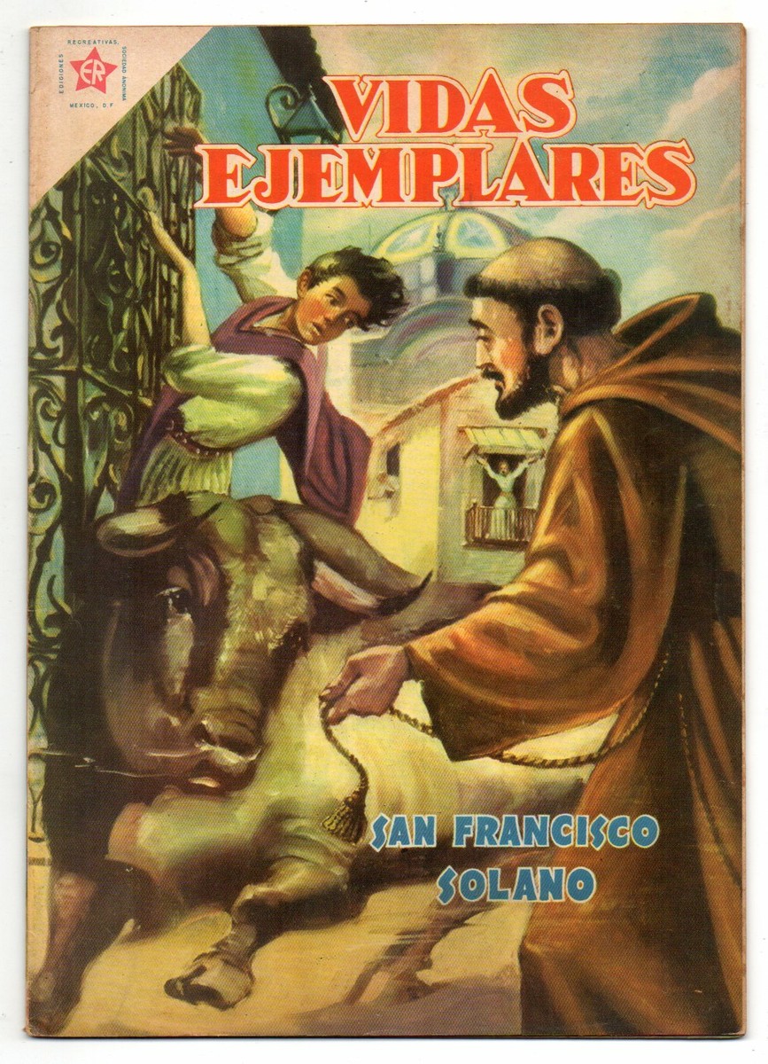 VIDAS EJEMPLARES #37 San Francisco Solano, Novaro Mexican Comic 1957