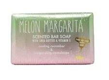 Luxury Bath Bar Soap Melon Margarita Scented vitamin E shea butter large 10.5oz