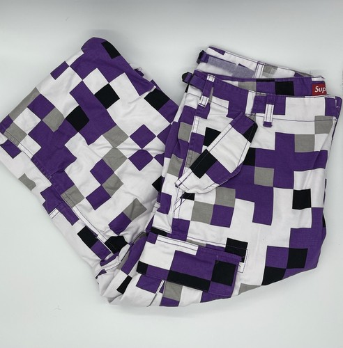 Supreme Military purple digi camo cargo 