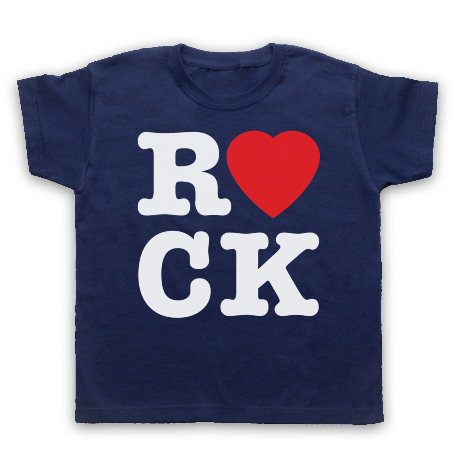 CAMISETA I LOVE ROCK MUSIC ESLOGAN COOL FASHION ROCKERO NIÑOS NIÑOS