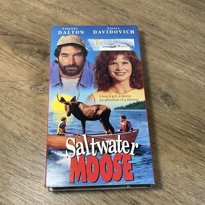 SALT WATER MOOSE VHS 1996 New Kid Pet Moose Family Film Canada