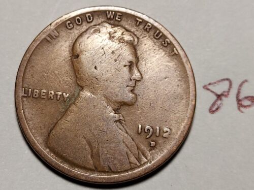 1912-D Lincoln Wheat Cent   #86 - Picture 1 of 2
