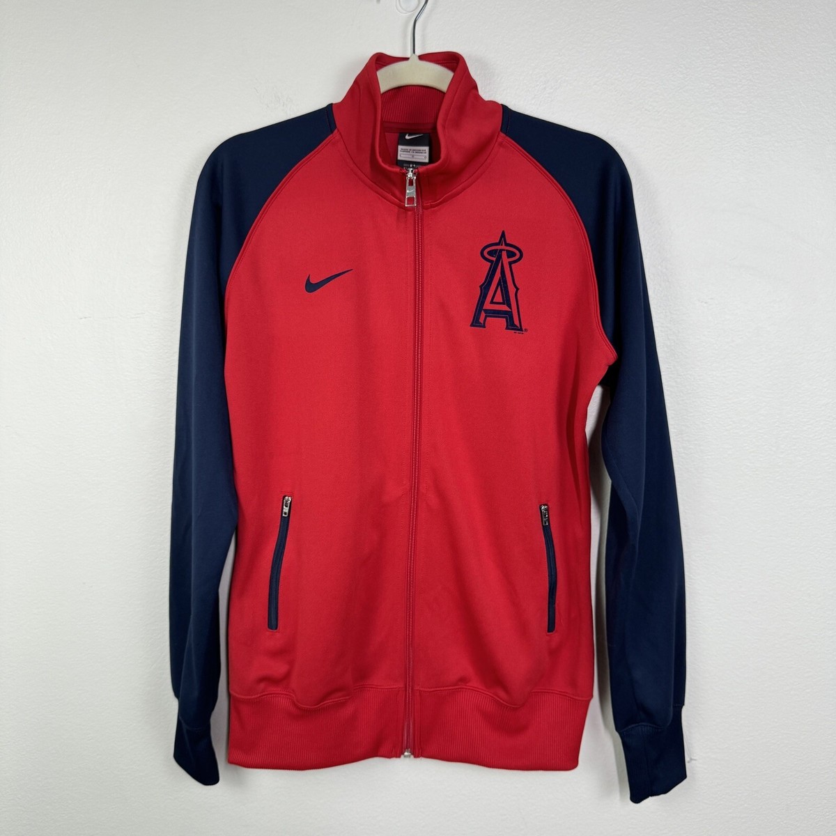 Anaheim Angels Jacket Womens Large Nike Track Jacket Los Angeles 