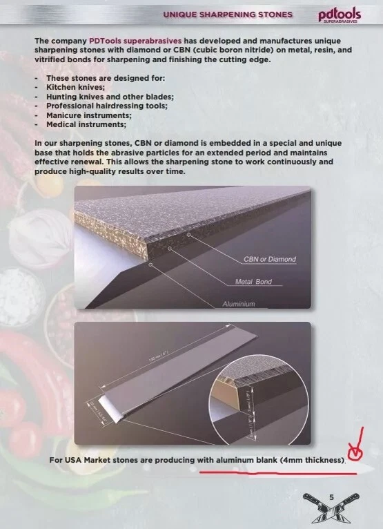 Barra DIAMANTE AFILADO F160 (125/100μ) 25 mm: Apex Edge Pro Ruixin TSPROF Ganzo. Foto 2 de 4