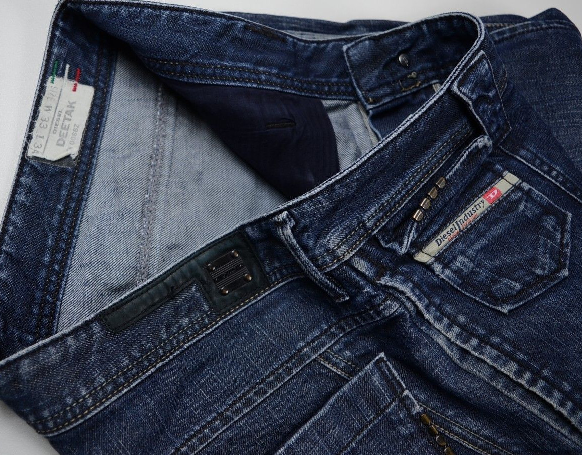 DIESEL Jeans 'DEETAK 0088Z' Indigo W33 L34 EUC RRP $389 Mens image 7