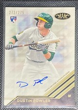 2018 Topps Tier One Dustin Fowler RC Break Out Auto /275 Oakland Athletics
