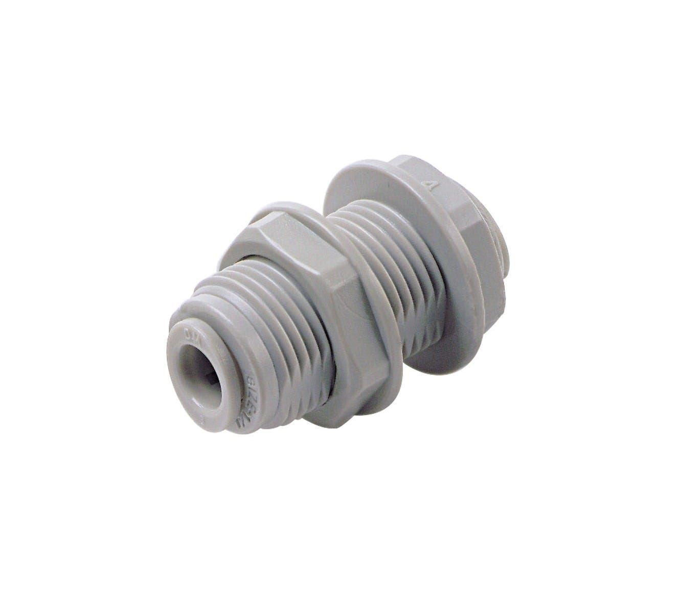 Speed Fit Bulkhead Connector | 1/4"" Push Fit | DMFit ABU0404