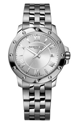 Raymond Weil 5599-St-00657 Mens Tango Silver Textured Dial Stainless Steel Watch