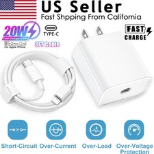 20W Fast Charger USB Type C Wall Power Adapter for iPad iPhone 14 13 12 Pro MaxP