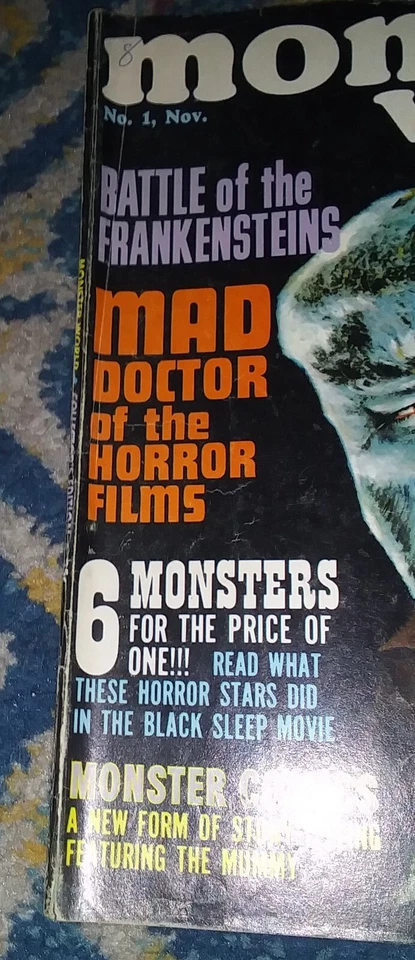 MONSTER WORLD No. 1 Nov. 1964 (COLLECTOR'S EDITION) The Mummy-art by Wally Wood Foto 2 de 4