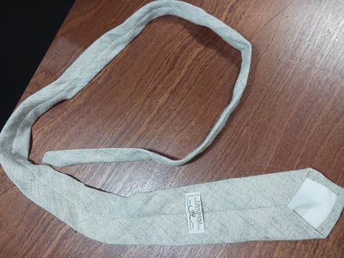Tweedmill Pure New Natural Jacob Wool Made in Britain Handmade Necktie Vintage - Picture 2 of 6