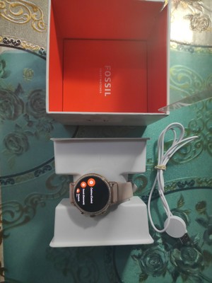 Fossil FTW6015 Q Venture HR Gen 4 Womens Smartwatch Pink Leather C Grade  4013496045949 | eBay