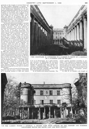 1950 El castillo de Castilla Provenza Francia el palacio de 1.000 columnas - Imagen 2 de 5
