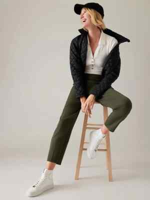 Athleta 16 (XL) Endless High Rise Pant, Aspen Olive Green Elastic Versatile NWT