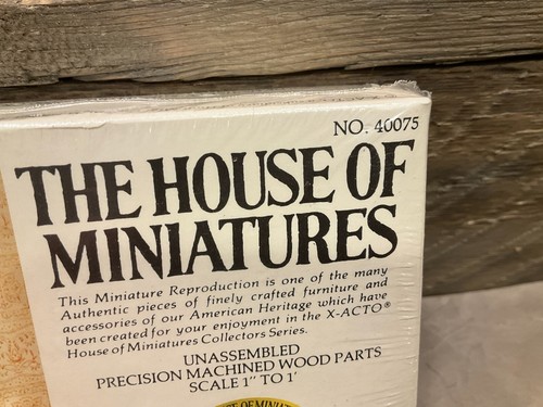 Sealed The House of Miniatures Chair Table X-Acto 40075 - Picture 2 of 5