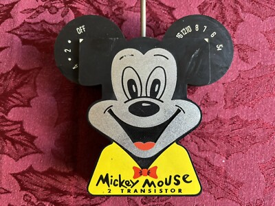 RARE Disney Antique Mickey Mouse 2 Transistor AM Radio Model O15 Gabriel Japan