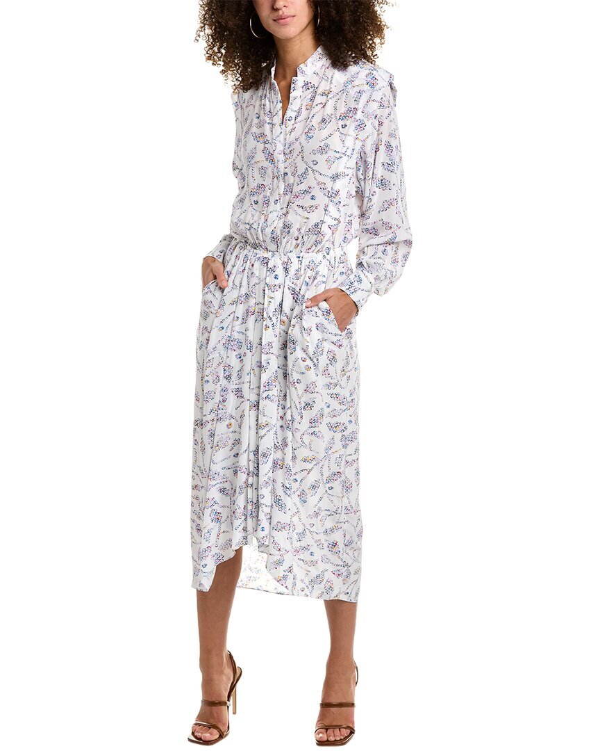 Isabel Marant Étoile Okley Платье миди женское белое 34