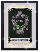 Historic American Stopper Co, Icy Hot Talcom Powder Advertising Postcard