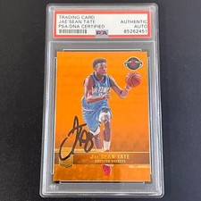 2021-22 Panini Donruss Elite #116 JAE'SEAN TATE Signed Card AUTO PSA Slabbed Roc