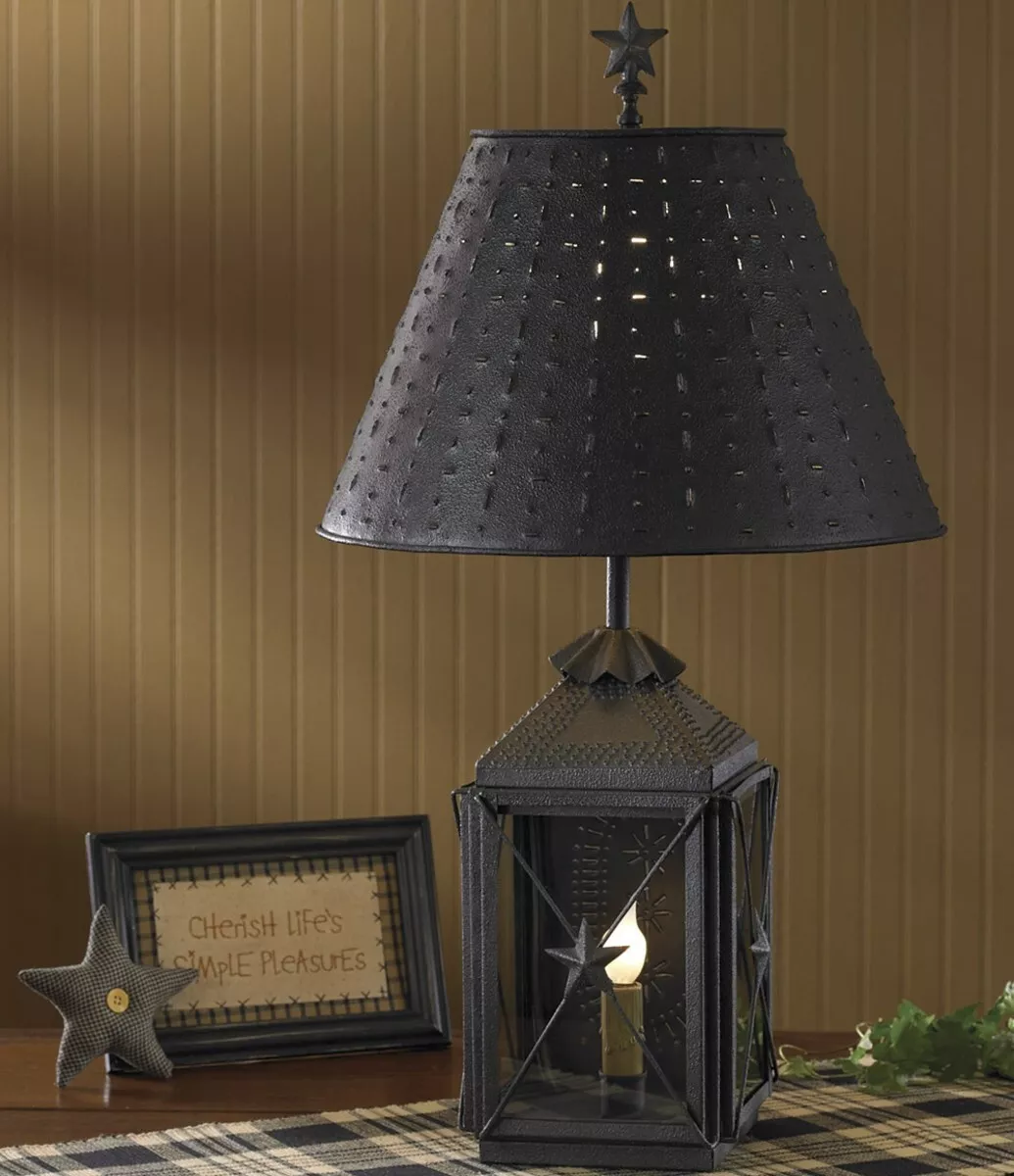 Punched metal cheap table lamp