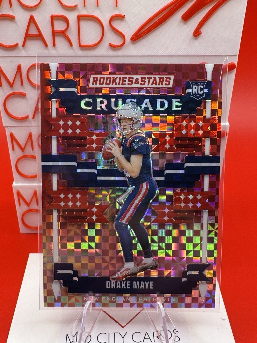 2024 Panini Rookies And Stars #C-DME DRAKE MAYE Crusade Red Plaid