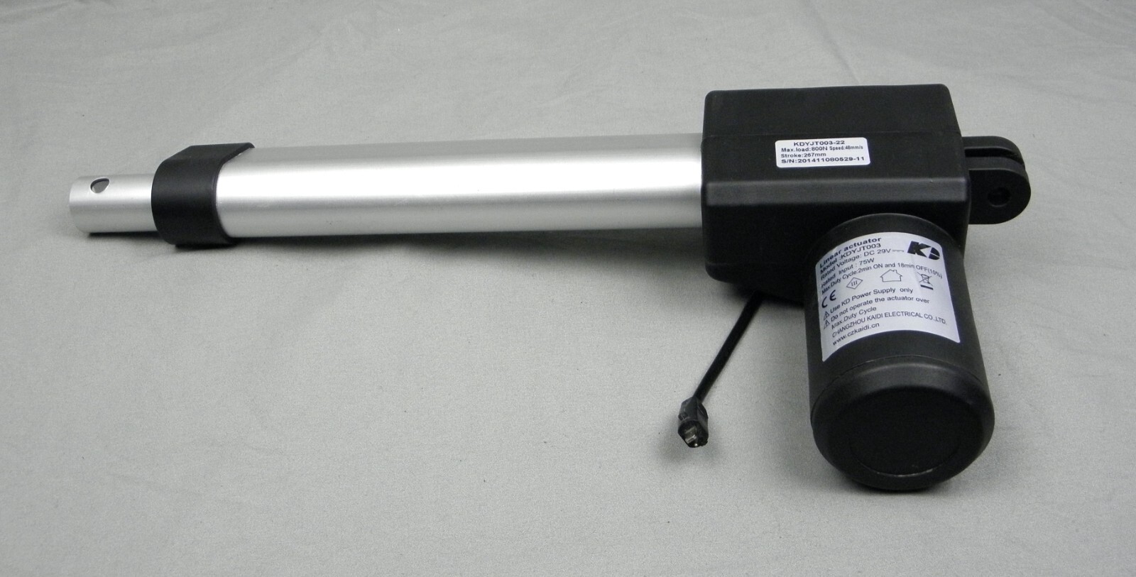 KAIDI KDYJT00322 Power Recliner Linear Actuator 29V 75W Stroke 267mm