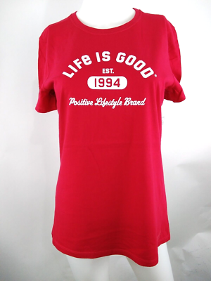 M*い Life is Good Women S/S Crusher Lite Tee Positive Lifestyle 1994