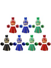 Girls Uniforms Letter Print Cheerleader Costume Clothes Set Sport Skirt Dance