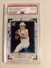 2020 Donruss Justin Herbert Elite Series Rookies RC #ESRJH PSA 10 GEM MINT 