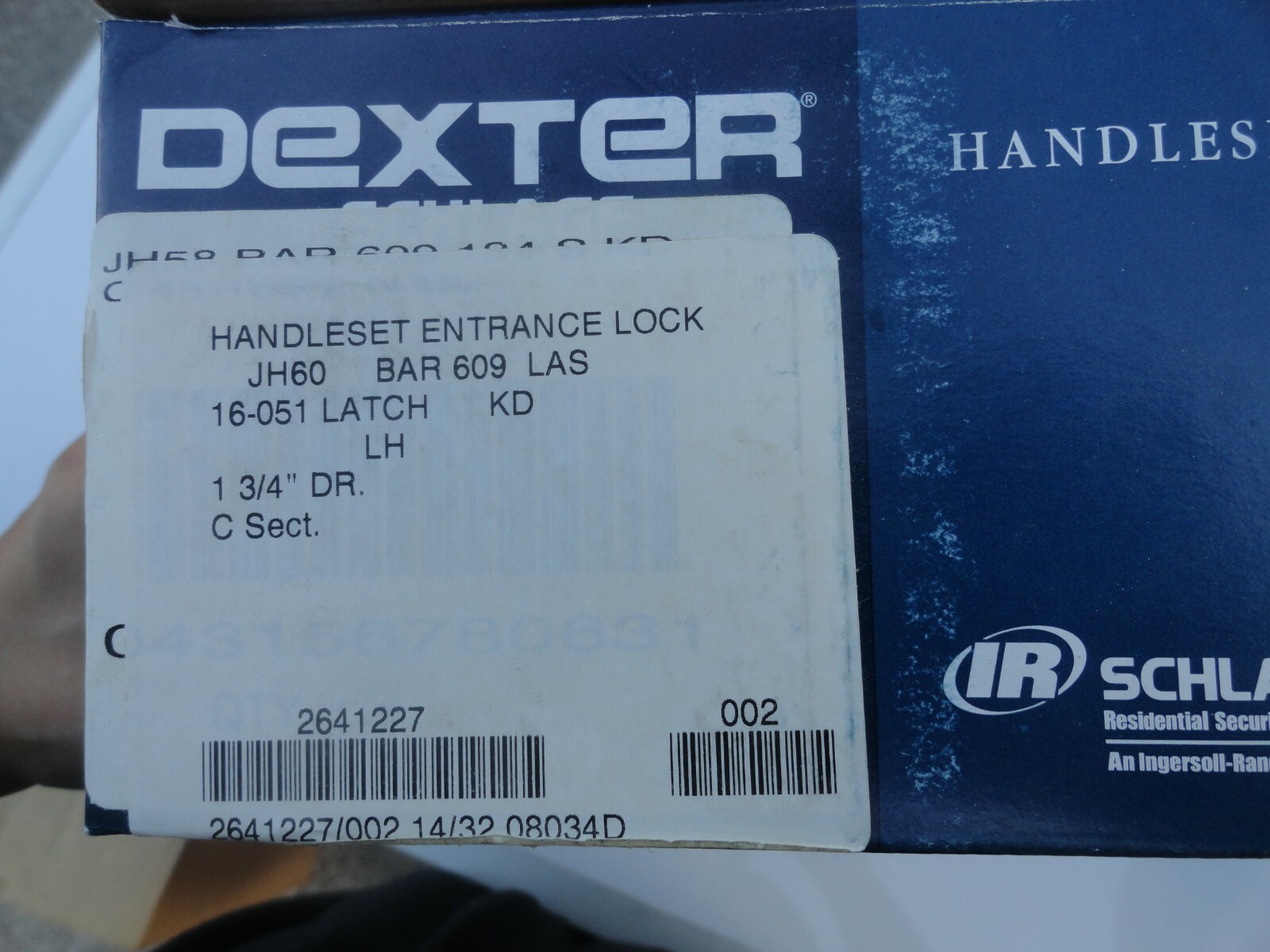 Dexter by Schlage HANDLESET JH60 Barcelona Antique Brass complete set