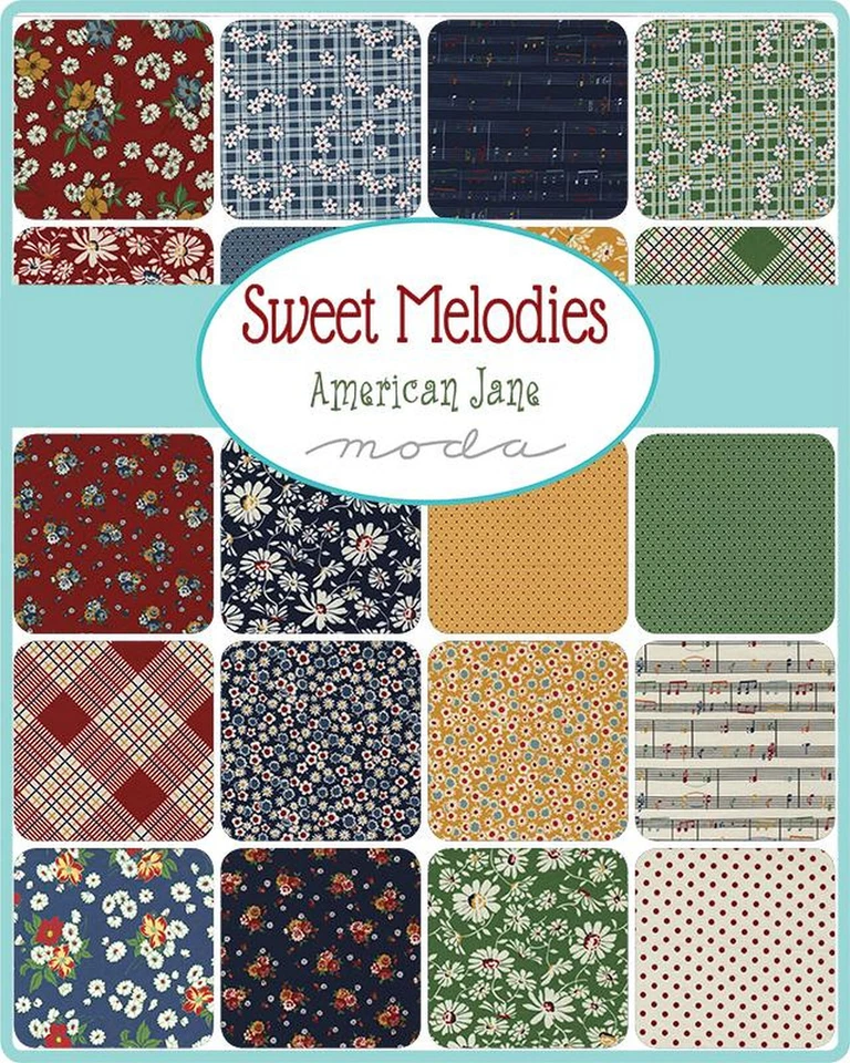 Sweet Melodies Moda Layer Cake 42 100% Cotton 10" Precut Quilt Squares - Image 2 of 2