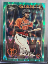 2024 Topps Chrome - LaMonte Wade #222 Aqua Refractor /199 Baseball SP Giants