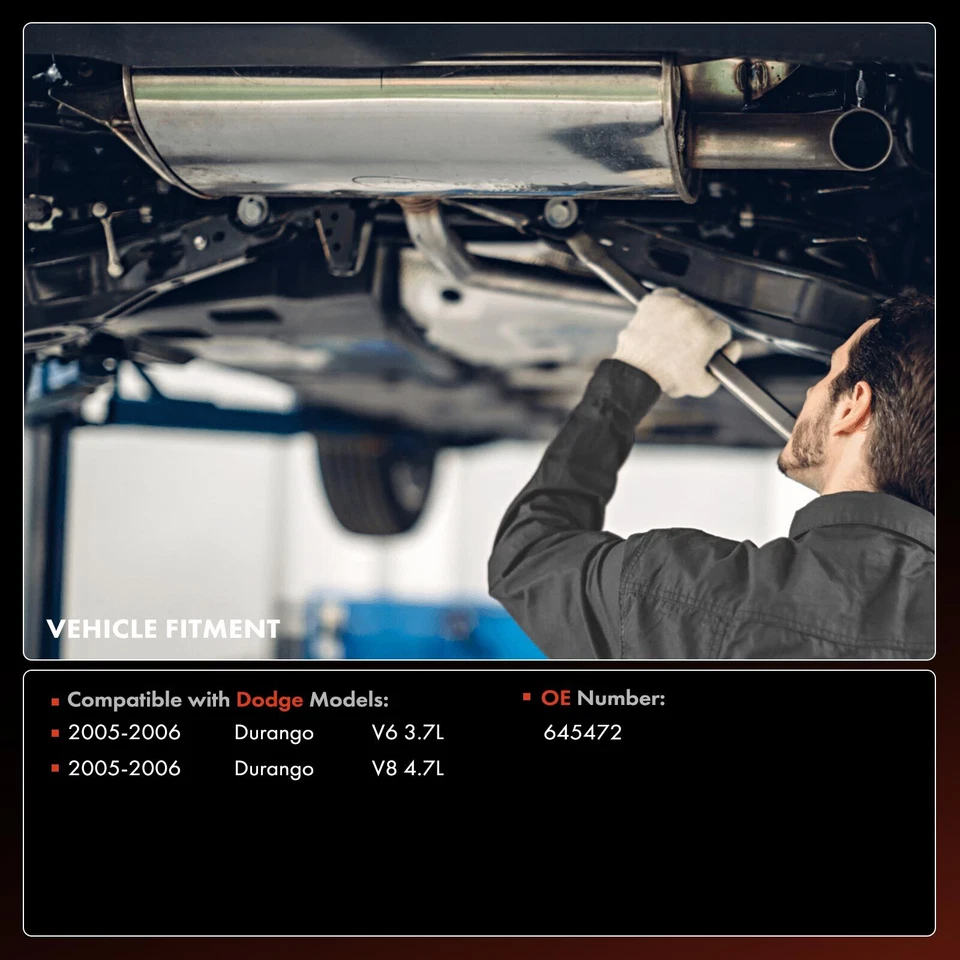 1x Nuevo convertidor catalítico con abrazadera para Dodge Durango 2005-2006 V6 3,7 L V8 4,7 L Foto 2 de 4