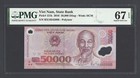 Viet Nam 50000 Dong 2016 P121k Uncirculated Grade 67