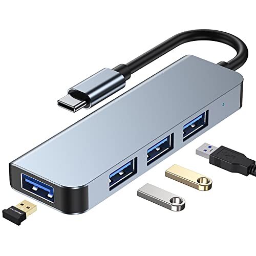 Hub USB C a 4 porte USB 3.0 Data Hub in alluminio per MacBook Pro/Air, (I1g)