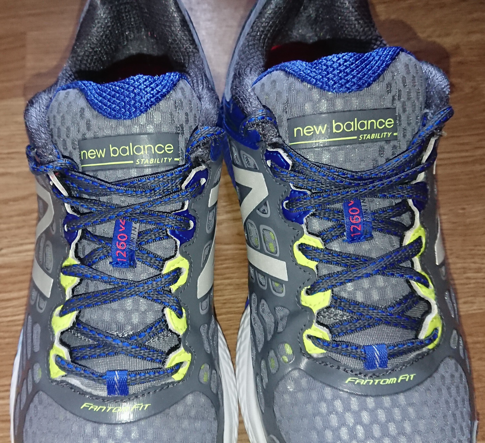 Mens New Balance 1260v4 Running Shoes UK9 Grey/Blue/Yellow eBay