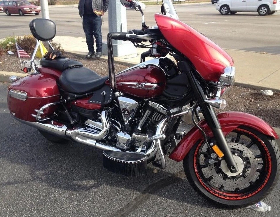 Alforjas de cuero duro protector RAIL BAR 4 YAMAHA Roadliner Stratoliner Deluxe Foto 2 de 4