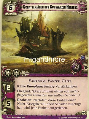 Warhammer 40000 Conquest LCG - Schattenjäger des Schwarzen Herzens #111 Base dt.