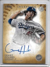2015 Bowman Inception GRANT HOLMES GOLD AUTO PROSPECT RC #2/50 ATLANTA BRAVES!