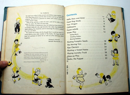 Vintage 1953 Erstdruck Frances Horwich DING DONG SCHULBUCH Lib gebundene Aktivitäten - Bild 5 von 8