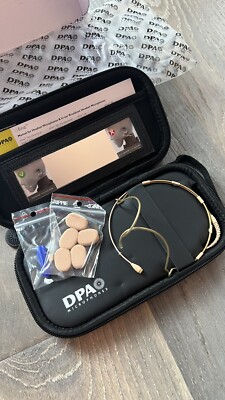 In box DPA Microphones 4066-OL-A-F03-LH Omni Headset, Beige, LEMO