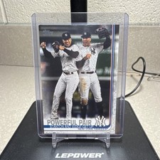 Topps 2019 Powerful Pair Stanton Judge New York Yankees MLB Baseball Card #444