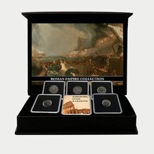 Collector's Edition Box of Certified Authentic Roman Coins – 5 Encapsulated Coin