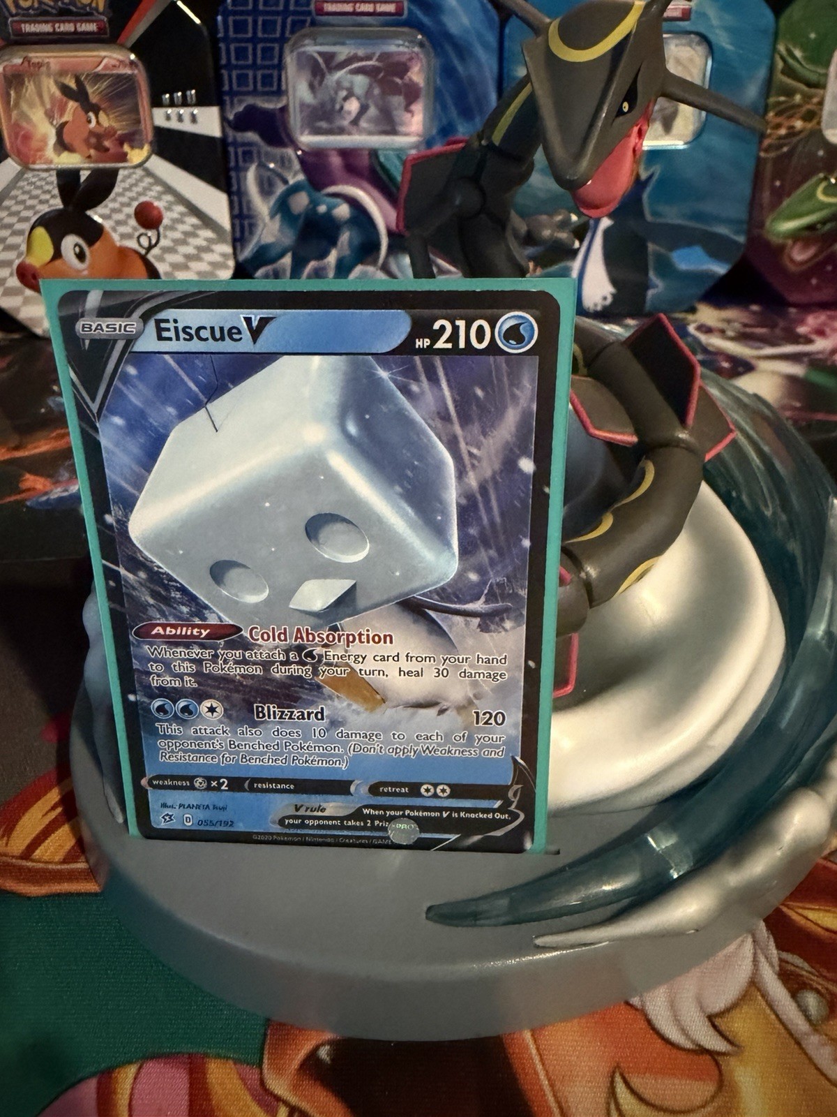Pokemon TCG Eiscue V 55/192 Holo Ultra Rare - NM