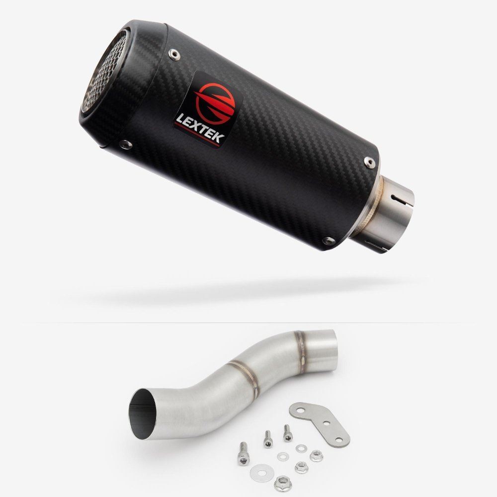 Lextek CP9C Exhaust 180mm with Link Pipe for Ducati Monster 797 (17-18)