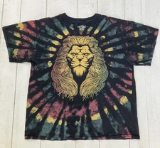 ODM It’s About The Art Lion Graphic T-Shirt XL Tie Dye Faded